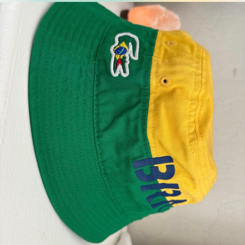 Lacoste Brazil-Inspired Bucket Hat Limited Edition.